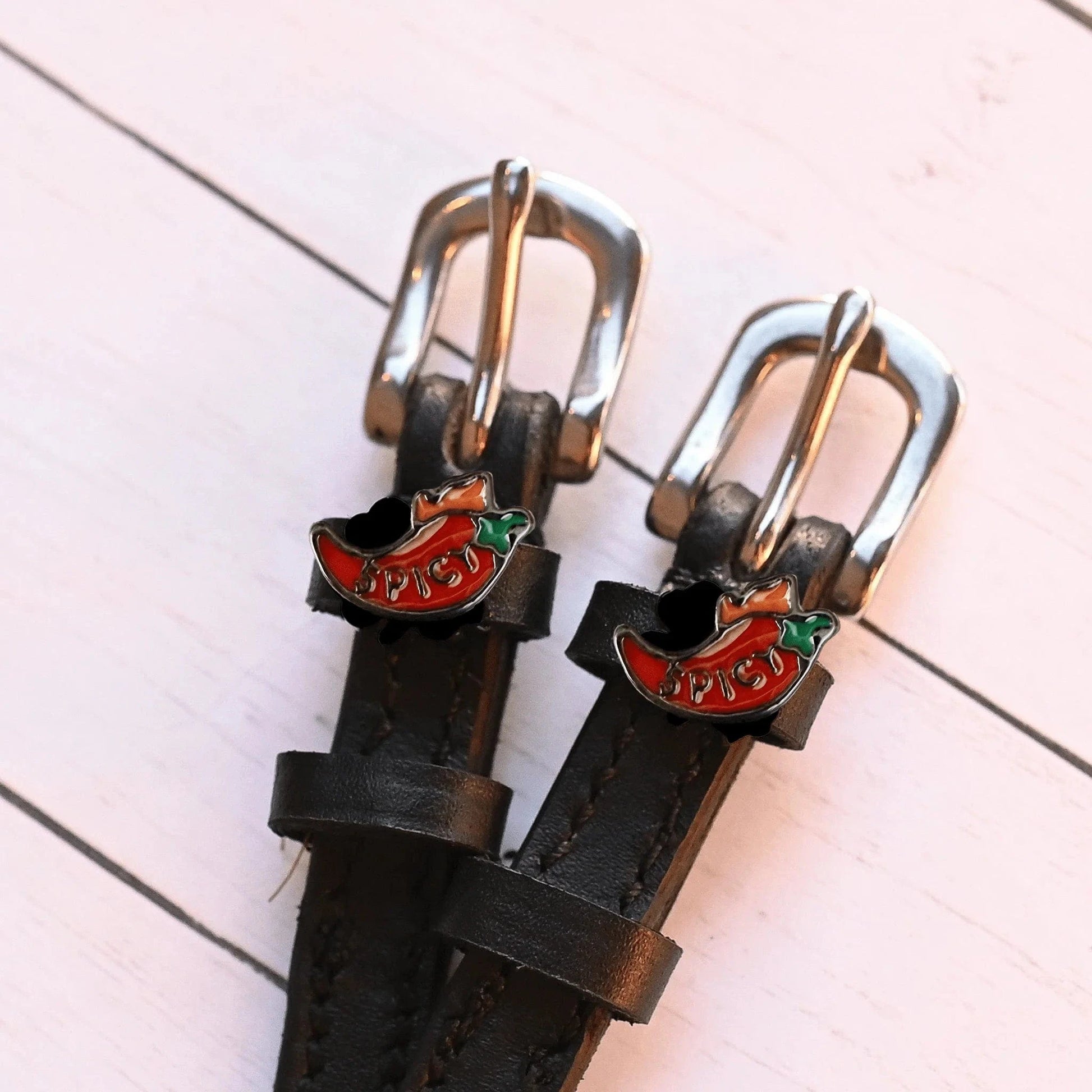 ManeJane Spur Straps Spur Straps- Spicy Pepper equestrian team apparel online tack store mobile tack store custom farm apparel custom show stable clothing equestrian lifestyle horse show clothing riding clothes ManeJane Frogger Spur Straps horses equestrian tack store