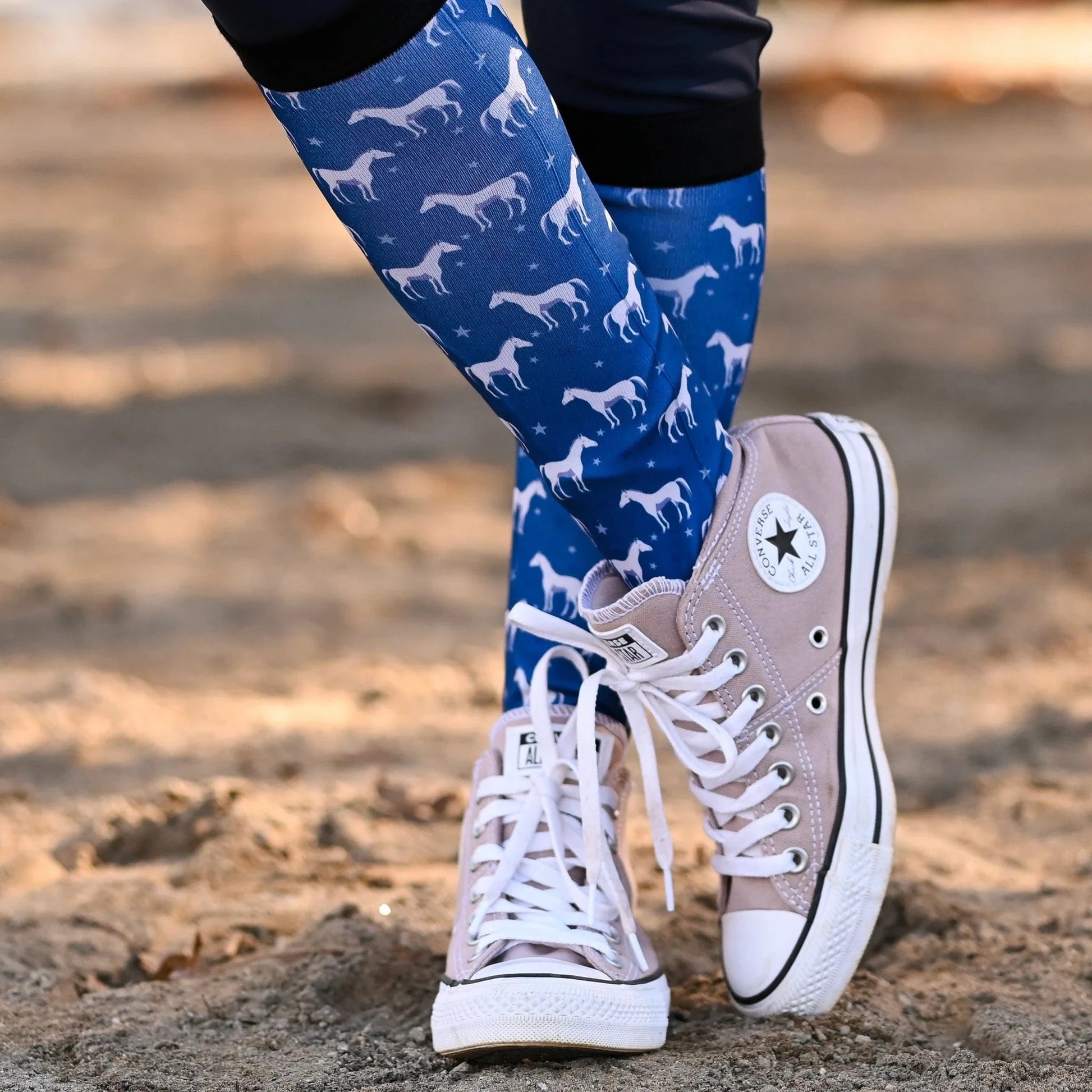 dreamers & schemers Boot Sock Dreamers & Schemers- Stars Align equestrian team apparel online tack store mobile tack store custom farm apparel custom show stable clothing equestrian lifestyle horse show clothing riding clothes Unicorns & Fluffy Clouds Horse Riding  Boot Socks horses equestrian tack store