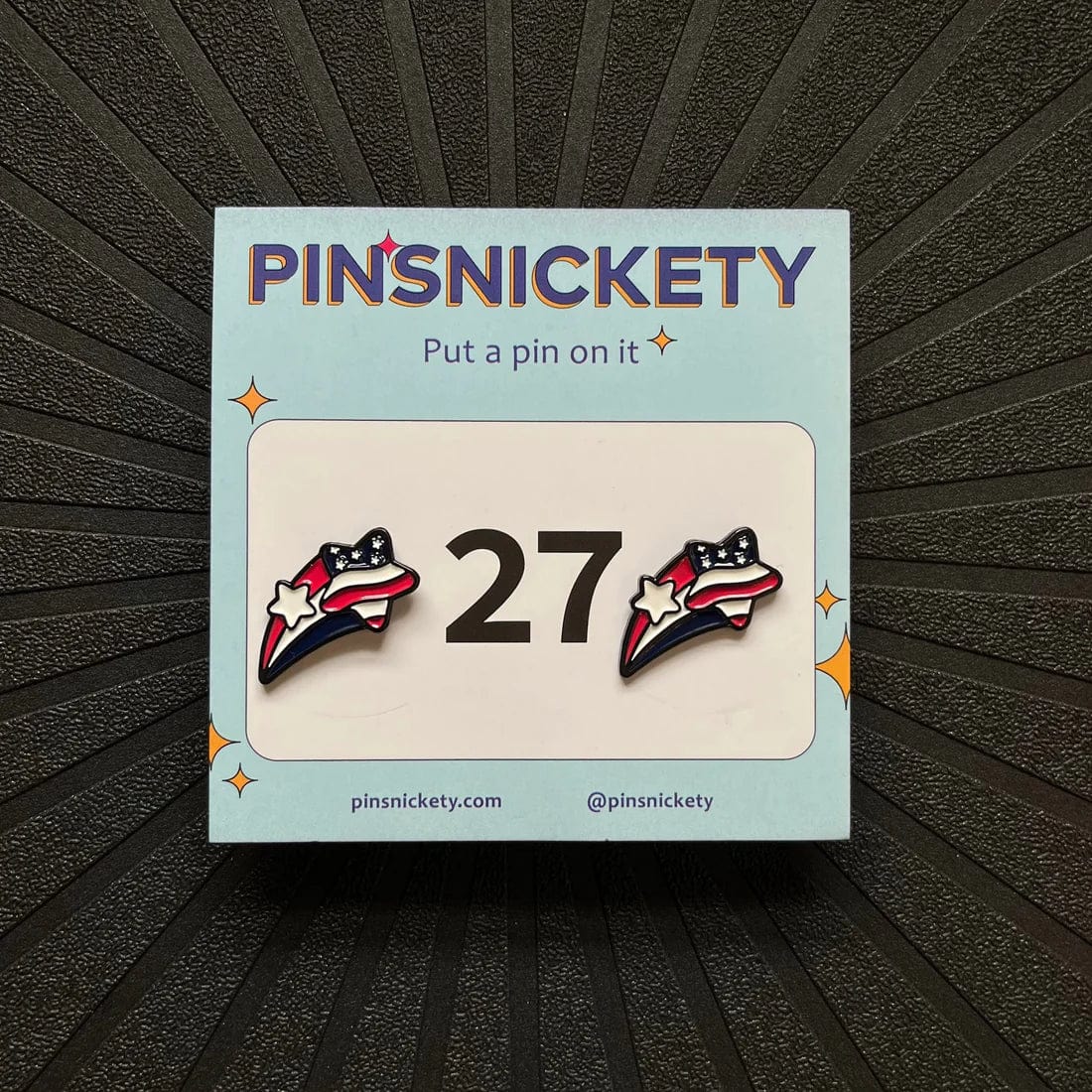 Pinsnickety Accessory Pinsnickety- Stars and Stripes equestrian team apparel online tack store mobile tack store custom farm apparel custom show stable clothing equestrian lifestyle horse show clothing riding clothes horses equestrian tack store