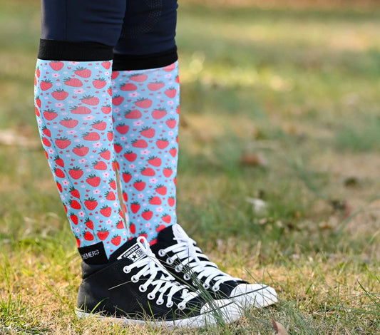 dreamers & schemers Boot Sock Dreamers & Schemers- Strawberry (Youth) equestrian team apparel online tack store mobile tack store custom farm apparel custom show stable clothing equestrian lifestyle horse show clothing riding clothes Dreamers & Schemers- Strawberry (Youth) horses equestrian tack store
