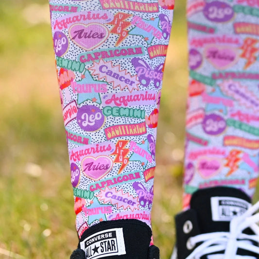 dreamers & schemers Boot Sock Dreamers & Schemers- Sun Signs equestrian team apparel online tack store mobile tack store custom farm apparel custom show stable clothing equestrian lifestyle horse show clothing riding clothes Unicorns & Fluffy Clouds Horse Riding  Boot Socks horses equestrian tack store