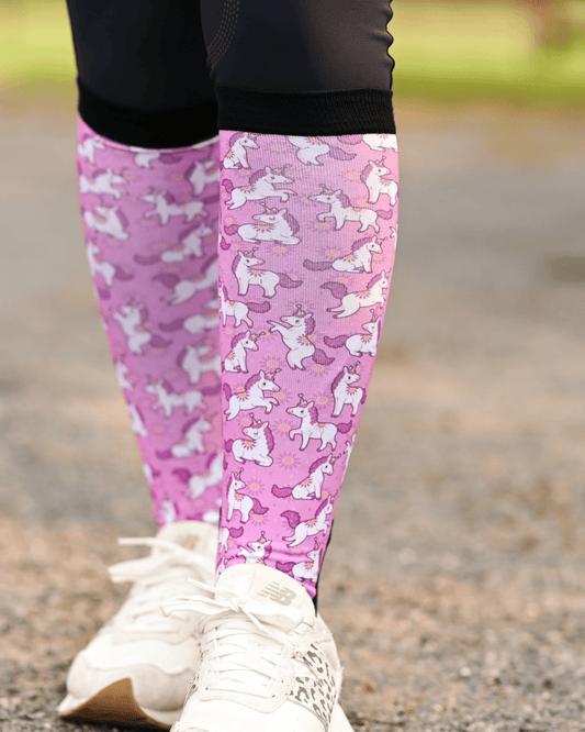 dreamers & schemers Boot Socks Dreamers & Schemers- Sunshine & Unicorns equestrian team apparel online tack store mobile tack store custom farm apparel custom show stable clothing equestrian lifestyle horse show clothing riding clothes Dreamers & Schemers- Sunshine & Unicorns horses equestrian tack store