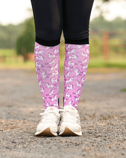 dreamers & schemers Boot Socks Dreamers & Schemers- Sunshine & Unicorns equestrian team apparel online tack store mobile tack store custom farm apparel custom show stable clothing equestrian lifestyle horse show clothing riding clothes Dreamers & Schemers- Sunshine & Unicorns horses equestrian tack store
