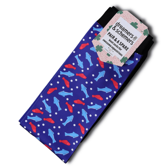 dreamers & schemers Boot Socks Dreamers & Schemers- Sweet-ish Fish equestrian team apparel online tack store mobile tack store custom farm apparel custom show stable clothing equestrian lifestyle horse show clothing riding clothes Dreamers & Schemers- Sweet-ish Fish horses equestrian tack store