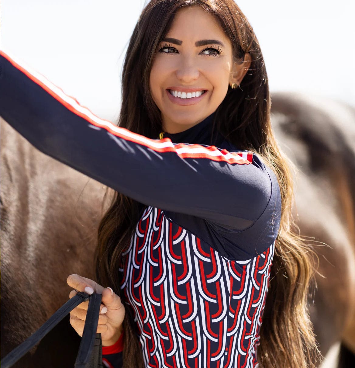 Novella Equestrian Apparel & Accessories Novella Equestrian- The Team Shirt Long Sleeve equestrian team apparel online tack store mobile tack store custom farm apparel custom show stable clothing equestrian lifestyle horse show clothing riding clothes horses equestrian tack store