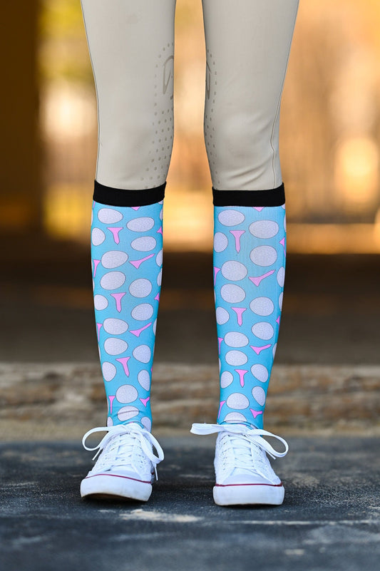 Dreamers & Schemers Socks Dreamers & Schemers- Tee'd Off equestrian team apparel online tack store mobile tack store custom farm apparel custom show stable clothing equestrian lifestyle horse show clothing riding clothes horses equestrian tack store