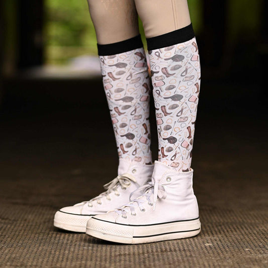 dreamers & schemers Boot Socks Dreamers & Schemers- The Hunt equestrian team apparel online tack store mobile tack store custom farm apparel custom show stable clothing equestrian lifestyle horse show clothing riding clothes Dreamers & Schemers- The Hunt horses equestrian tack store