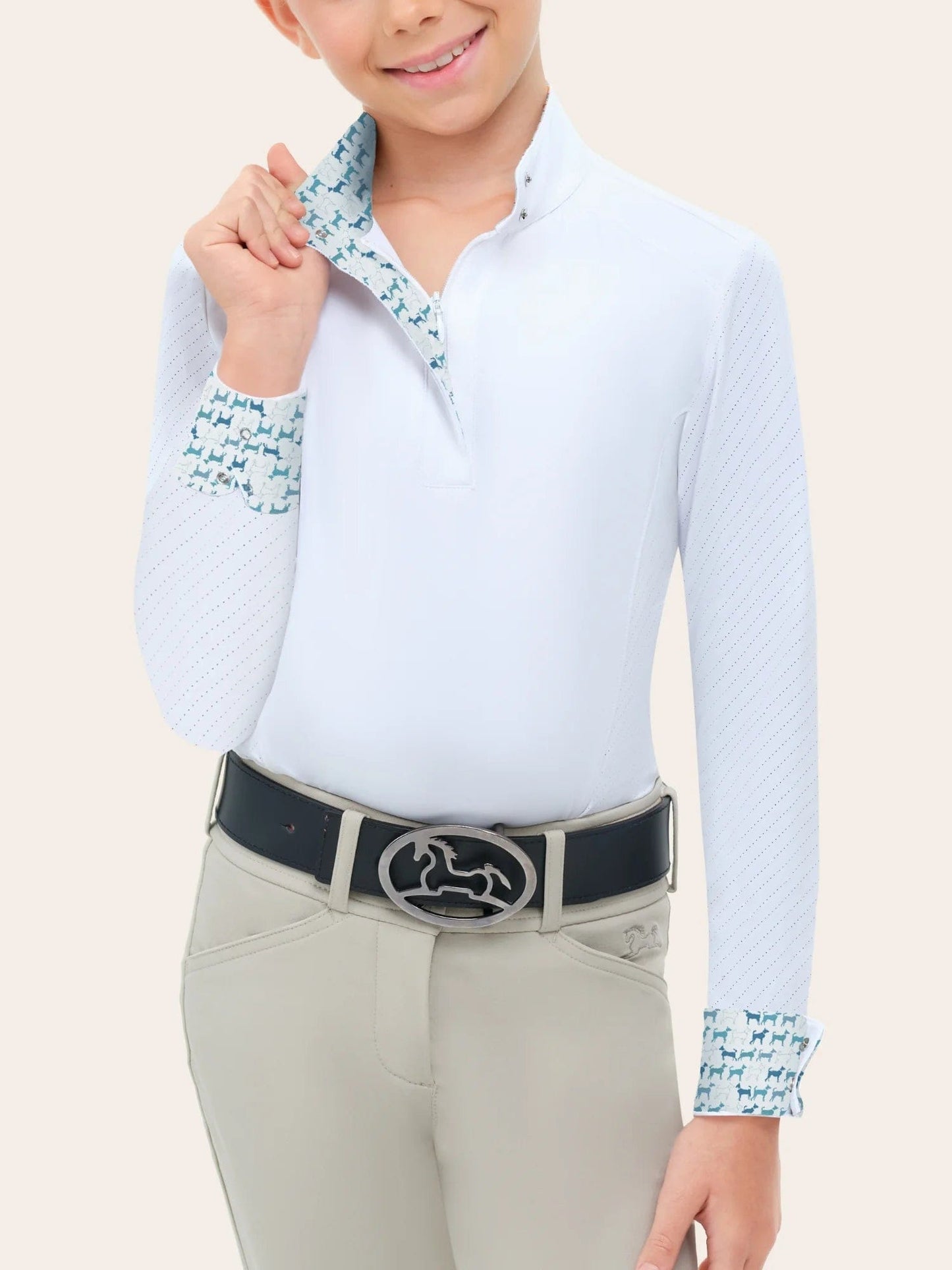RJ Classics Kid's Show Shirt RJ Classics- Tori Show Shirt (Junior) equestrian team apparel online tack store mobile tack store custom farm apparel custom show stable clothing equestrian lifestyle horse show clothing riding clothes RJ Classics- Tori Show Shirt (Junior) horses equestrian tack store