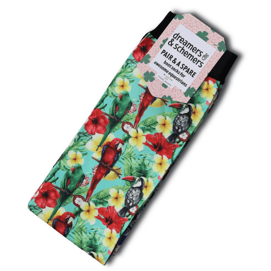 dreamers & schemers Boot Socks Dreamers & Schemers- Tropical Dreamin' equestrian team apparel online tack store mobile tack store custom farm apparel custom show stable clothing equestrian lifestyle horse show clothing riding clothes Dreamers & Schemers- Tropical Dreamin' horses equestrian tack store
