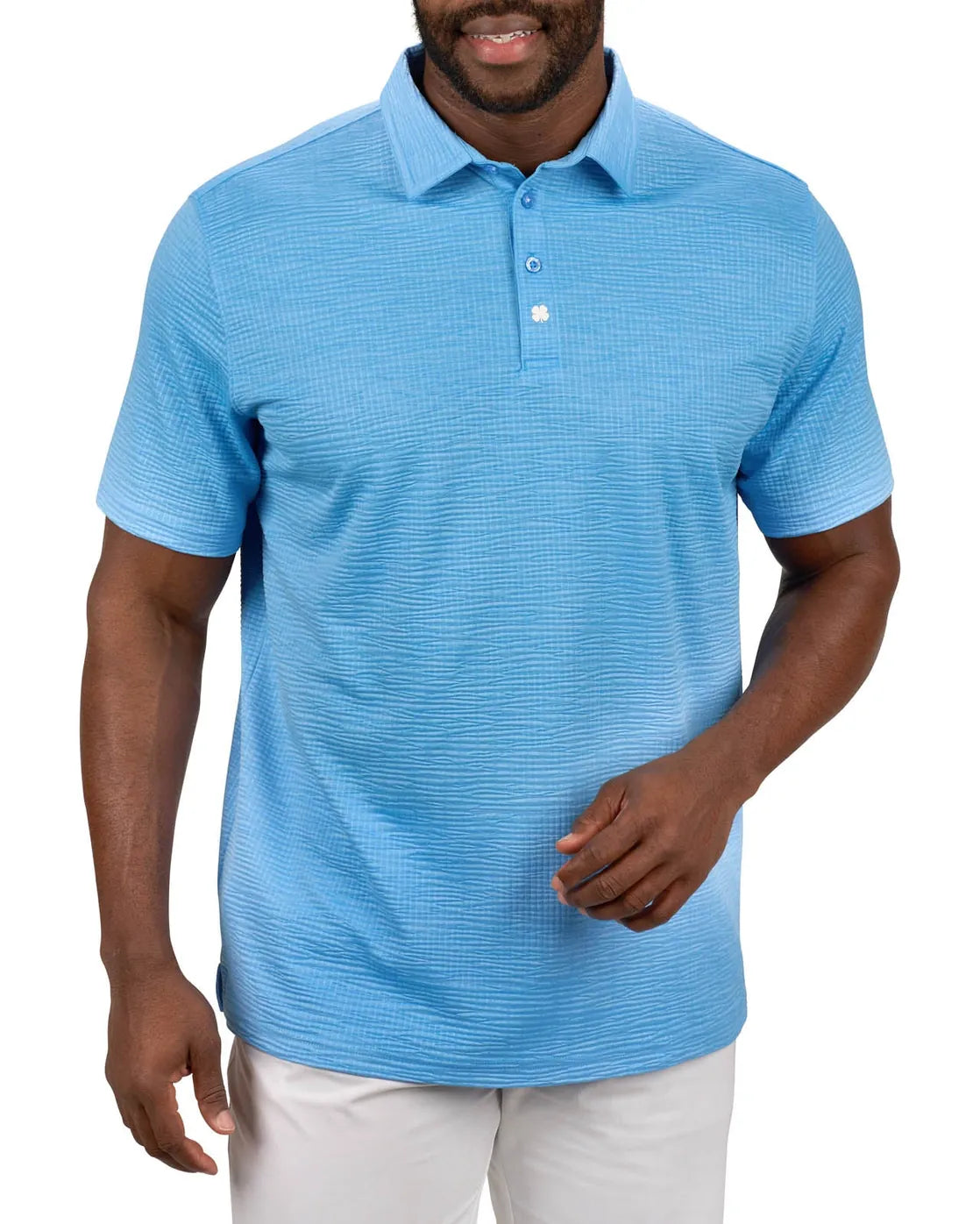 Black Clover Polo Shirt Black Clover- Marco Polo equestrian team apparel online tack store mobile tack store custom farm apparel custom show stable clothing equestrian lifestyle horse show clothing riding clothes Black Clover- Marco Polo horses equestrian tack store