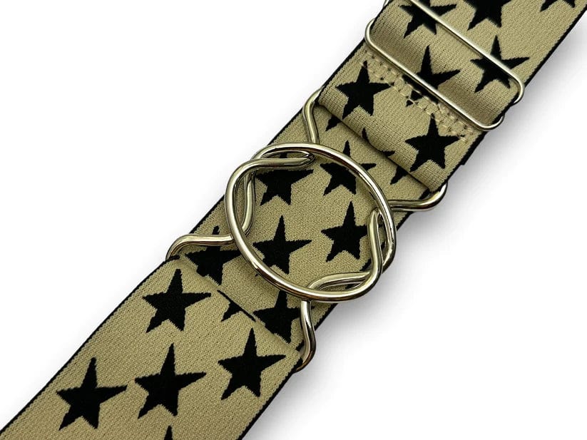 Bucking Belts Belts Tan Star Print with Silver Buckle Bucking Equestrian-Loop Buckle Belt (Prints) equestrian team apparel online tack store mobile tack store custom farm apparel custom show stable clothing equestrian lifestyle horse show clothing riding clothes horses equestrian tack store