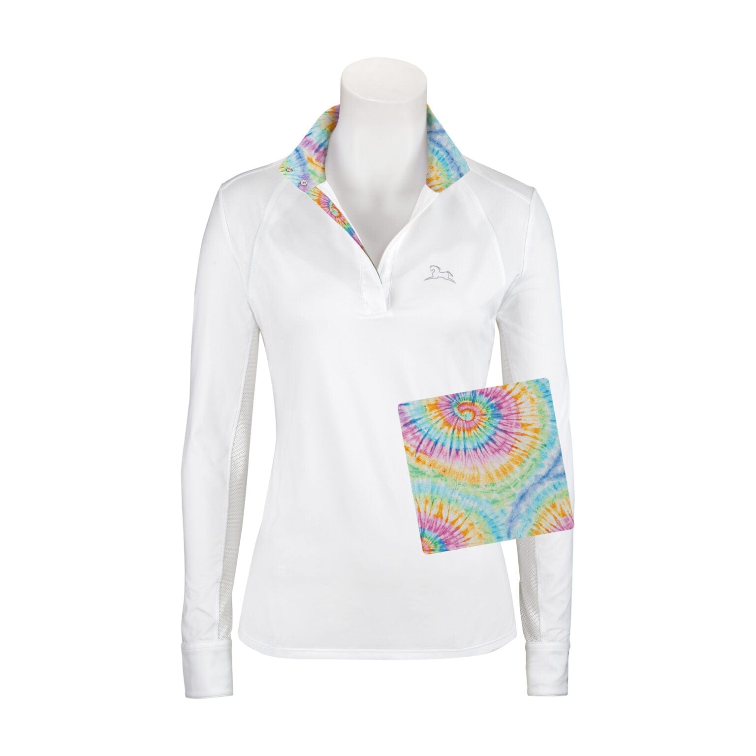 RJ Classics women's show shirt Tie Dye RJ Classics- Maddie Show Shirt (XL) equestrian team apparel online tack store mobile tack store custom farm apparel custom show stable clothing equestrian lifestyle horse show clothing riding clothes RJ Classics- Maddie Show Shirt (XL) horses equestrian tack store