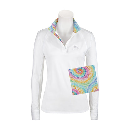 RJ Classics women's show shirt Tie Dye RJ Classics- Maddie Show Shirt (XL) equestrian team apparel online tack store mobile tack store custom farm apparel custom show stable clothing equestrian lifestyle horse show clothing riding clothes RJ Classics- Maddie Show Shirt (XL) horses equestrian tack store