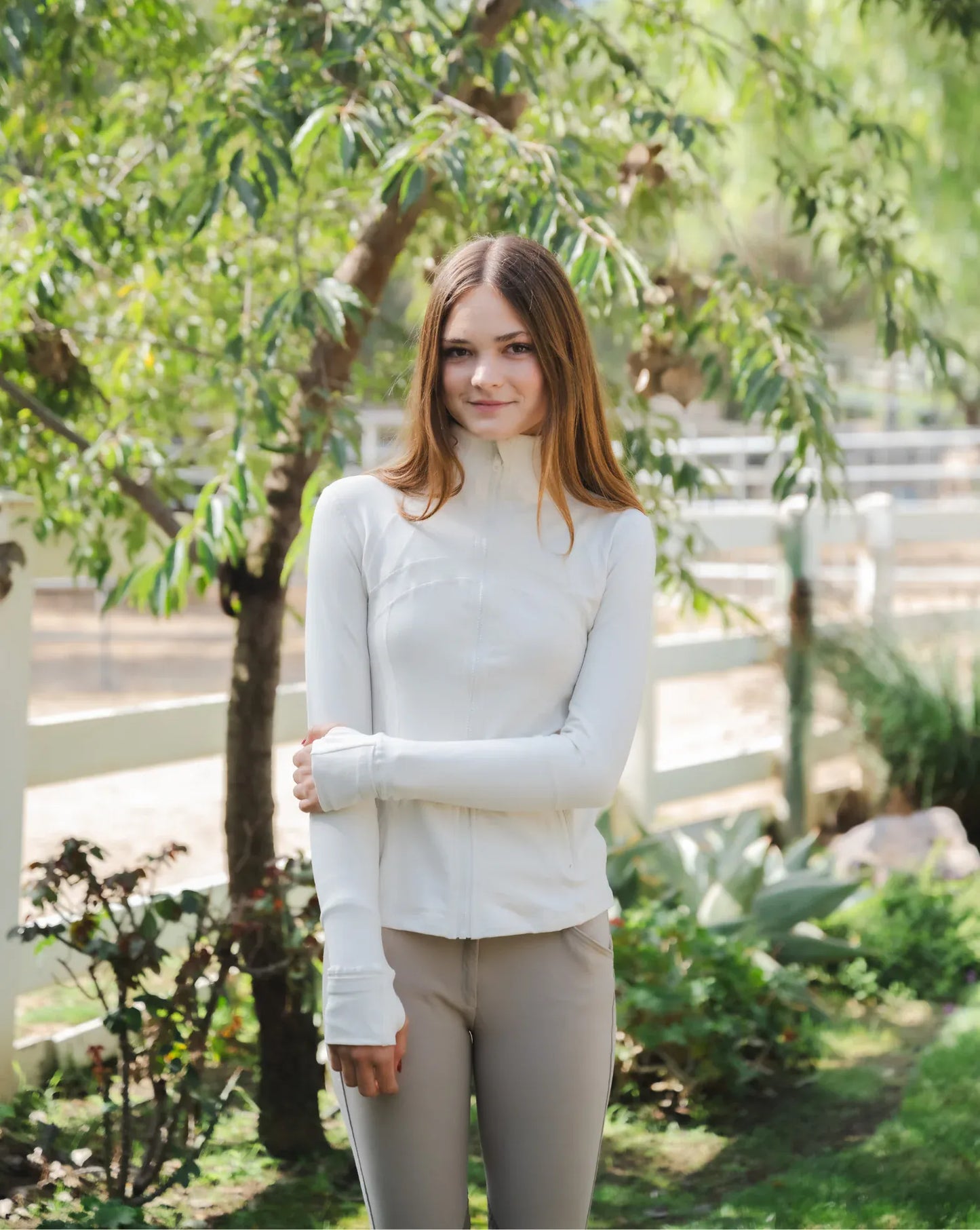 Barn Babe Equestrian jacket Vanilla / XS Barn Babe Equestrian- Schooling Jacket equestrian team apparel online tack store mobile tack store custom farm apparel custom show stable clothing equestrian lifestyle horse show clothing riding clothes Barn Babe Equestrian- Schooling Jacket horses equestrian tack store