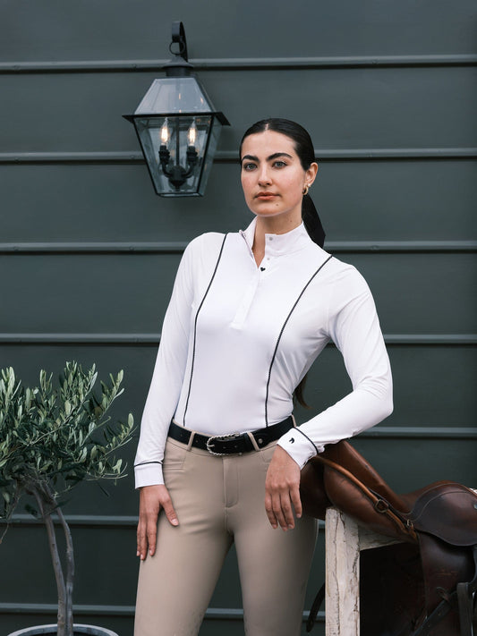 Hannah Childs Show Shirt Hannah Childs- Constance Heart Horse Show Shirt equestrian team apparel online tack store mobile tack store custom farm apparel custom show stable clothing equestrian lifestyle horse show clothing riding clothes Hannah Childs- Constance Heart Horse Show Shirt horses equestrian tack store