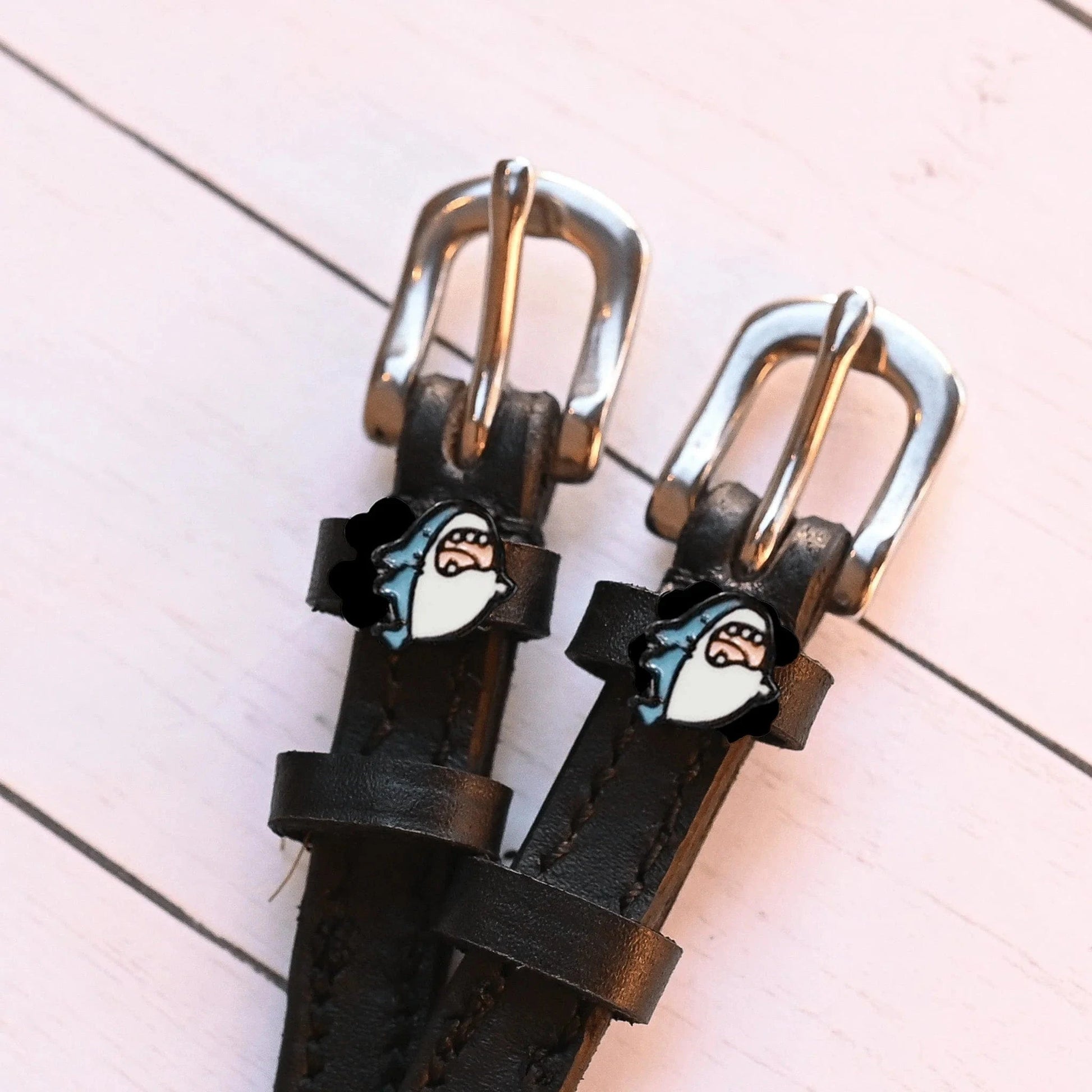 ManeJane Spur Straps Spur Straps- Wild Shark equestrian team apparel online tack store mobile tack store custom farm apparel custom show stable clothing equestrian lifestyle horse show clothing riding clothes ManeJane Frogger Spur Straps horses equestrian tack store