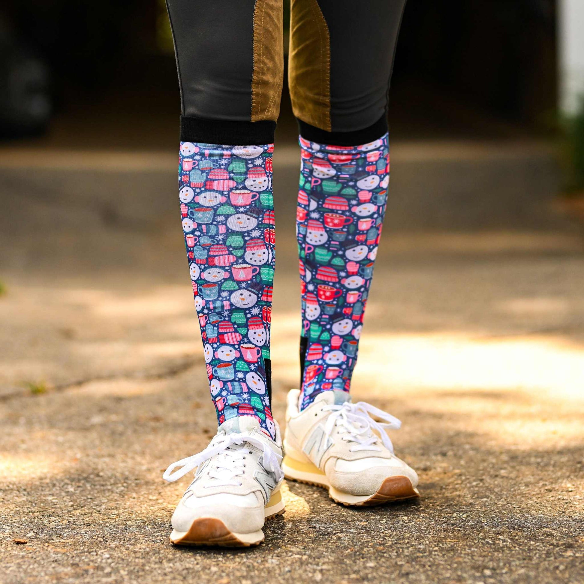 dreamers & schemers Boot Sock Dreamers & Schemers- Winter Warm Up equestrian team apparel online tack store mobile tack store custom farm apparel custom show stable clothing equestrian lifestyle horse show clothing riding clothes Unicorns & Fluffy Clouds Horse Riding  Boot Socks horses equestrian tack store