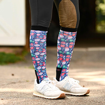 dreamers & schemers Boot Sock Dreamers & Schemers- Winter Warm Up equestrian team apparel online tack store mobile tack store custom farm apparel custom show stable clothing equestrian lifestyle horse show clothing riding clothes Unicorns & Fluffy Clouds Horse Riding  Boot Socks horses equestrian tack store