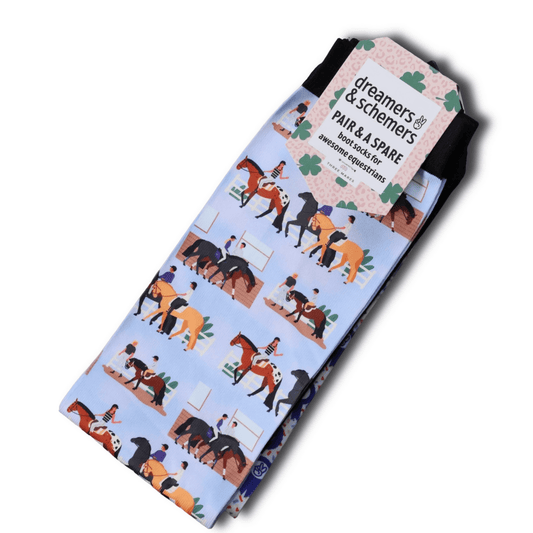 dreamers & schemers Boot Socks Dreamers & Schemers- Yap O'Clock equestrian team apparel online tack store mobile tack store custom farm apparel custom show stable clothing equestrian lifestyle horse show clothing riding clothes Dreamers & Schemers- Yap O'Clock horses equestrian tack store
