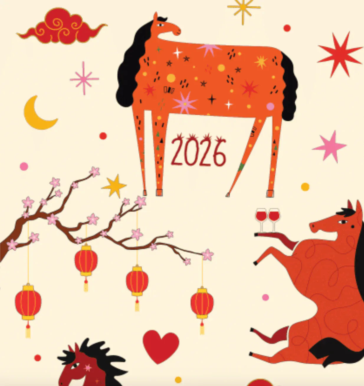 dreamers & schemers Boot Sock Dreamers & Schemers- Year of the Horse Pair & a Spare equestrian team apparel online tack store mobile tack store custom farm apparel custom show stable clothing equestrian lifestyle horse show clothing riding clothes Unicorns & Fluffy Clouds Horse Riding  Boot Socks horses equestrian tack store