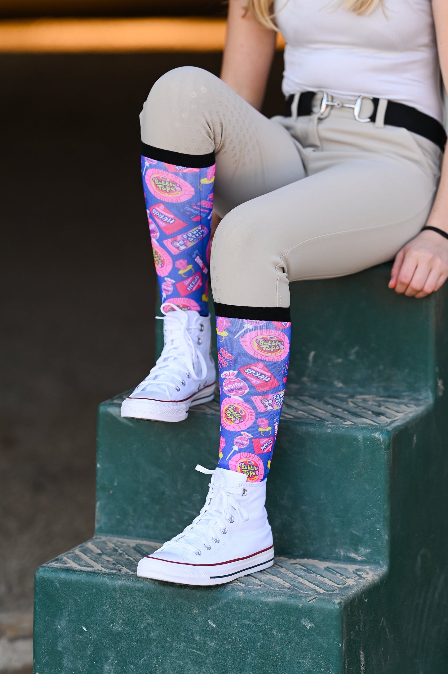 dreamers & schemers Boot Sock Dreamers & Schemers- Yes We Candy equestrian team apparel online tack store mobile tack store custom farm apparel custom show stable clothing equestrian lifestyle horse show clothing riding clothes horses equestrian tack store