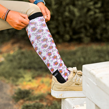 dreamers & schemers Boot Sock Dreamers & Schemers- Zero Fox Given equestrian team apparel online tack store mobile tack store custom farm apparel custom show stable clothing equestrian lifestyle horse show clothing riding clothes Unicorns & Fluffy Clouds Horse Riding  Boot Socks horses equestrian tack store