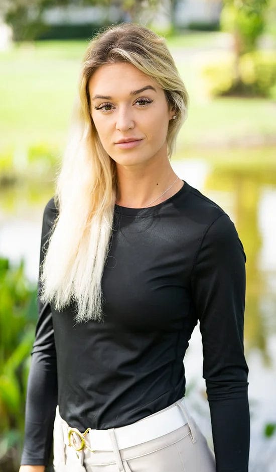 Equisite Elements of Style Women's Shirt XS / Black Equisite Elements Maeve Long Sleeve Shirt equestrian team apparel online tack store mobile tack store custom farm apparel custom show stable clothing equestrian lifestyle horse show clothing riding clothes horses equestrian tack store