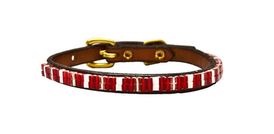 Just Fur Fun dog collar Hot Tamale / Brown 16 Inch Just Fur Fun Dog Collars (5/8" wide) equestrian team apparel online tack store mobile tack store custom farm apparel custom show stable clothing equestrian lifestyle horse show clothing riding clothes horses equestrian tack store