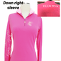 Equestrian Team Apparel Custom Team Shirts XSmall / Hot Pink/Polka Dots Jodi Kelly Dressage Team Pink Women's Sunshirt equestrian team apparel online tack store mobile tack store custom farm apparel custom show stable clothing equestrian lifestyle horse show clothing riding clothes horses equestrian tack store