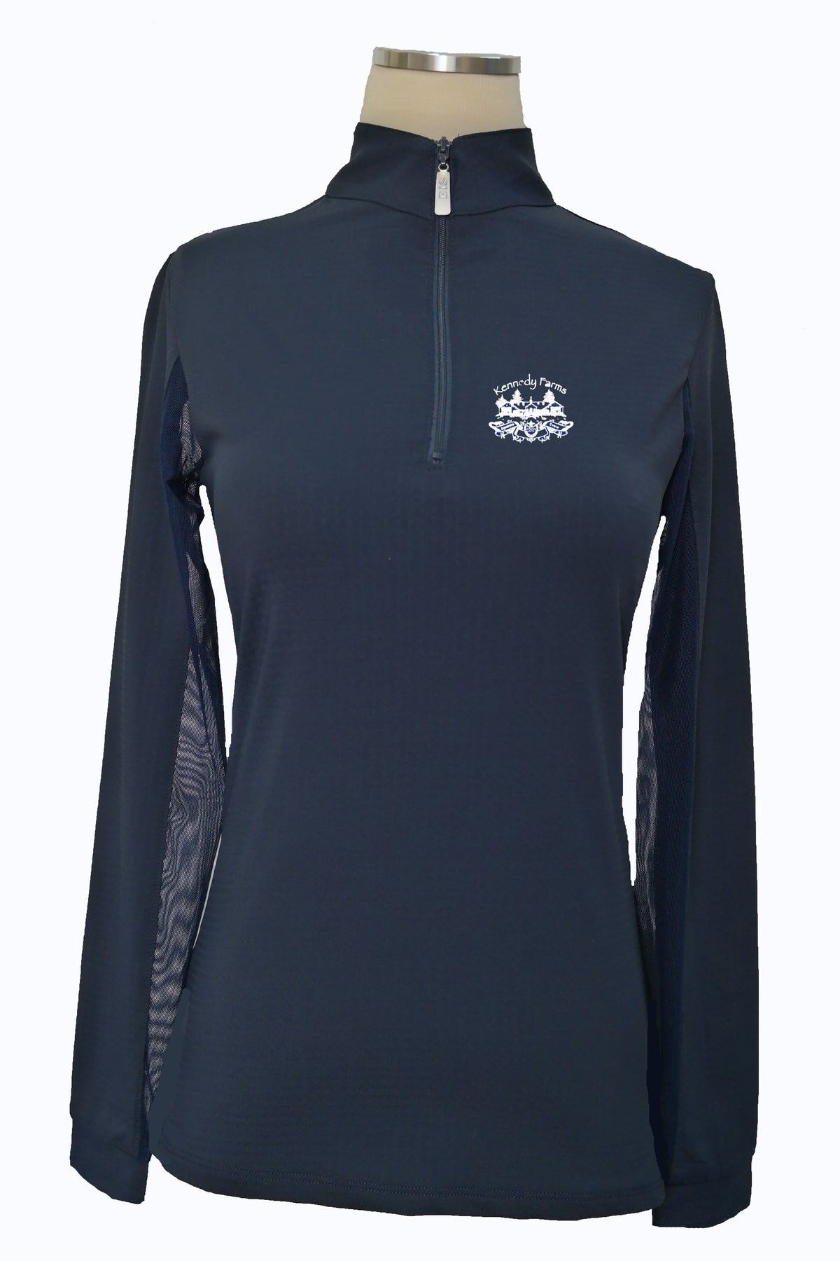 Equestrian Team Apparel Custom Team Shirts Youth / Navy Kennedy Farms Sunshirt equestrian team apparel online tack store mobile tack store custom farm apparel custom show stable clothing equestrian lifestyle horse show clothing riding clothes horses equestrian tack store