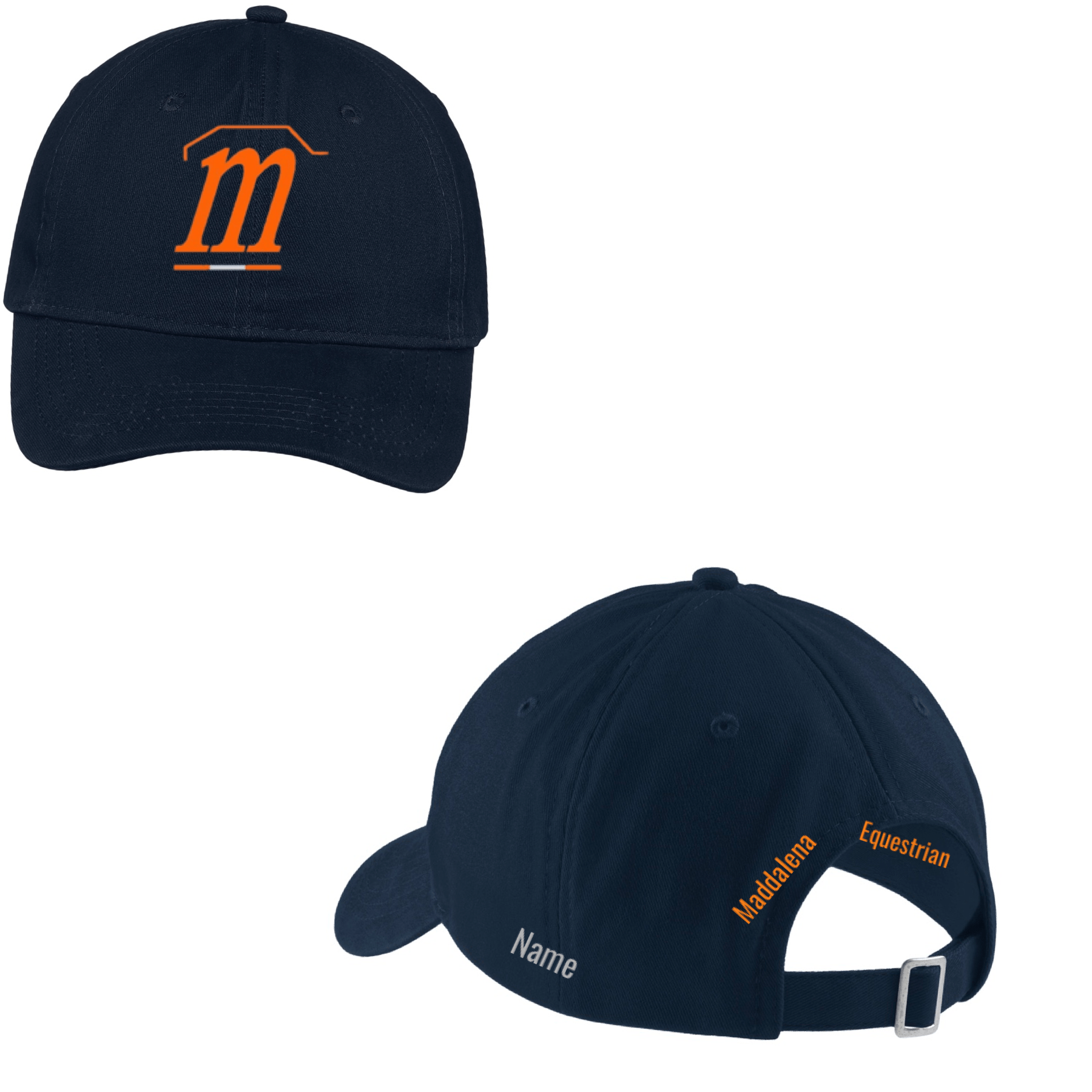 Equestrian Team Apparel Custom Team Hats Navy / Twill Maddalena Equestrian baseball cap equestrian team apparel online tack store mobile tack store custom farm apparel custom show stable clothing equestrian lifestyle horse show clothing riding clothes horses equestrian tack store