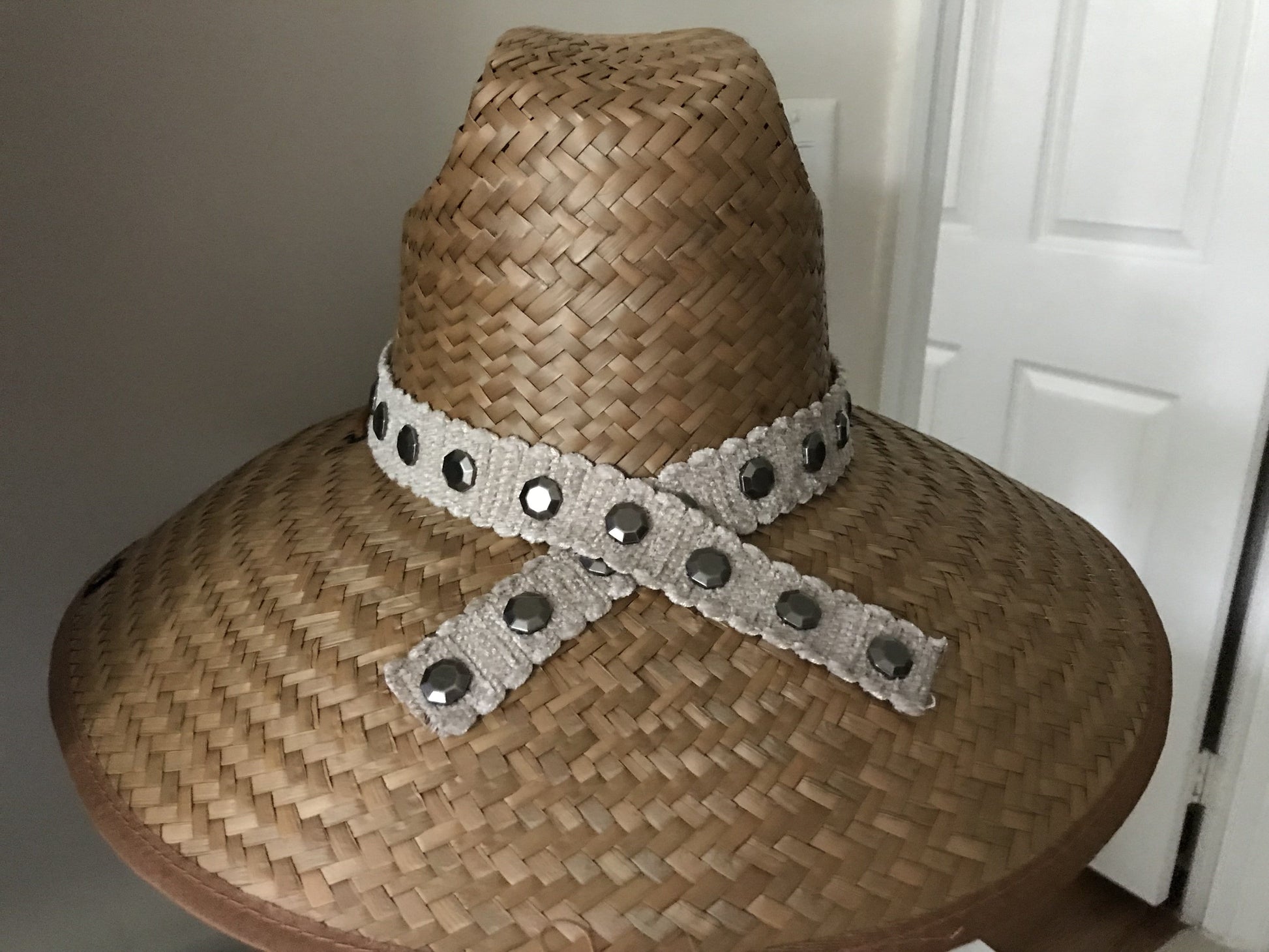 Island Girl Sun Hat One Size Island Girl Hats / Tan with Silver accents equestrian team apparel online tack store mobile tack store custom farm apparel custom show stable clothing equestrian lifestyle horse show clothing riding clothes horses equestrian tack store
