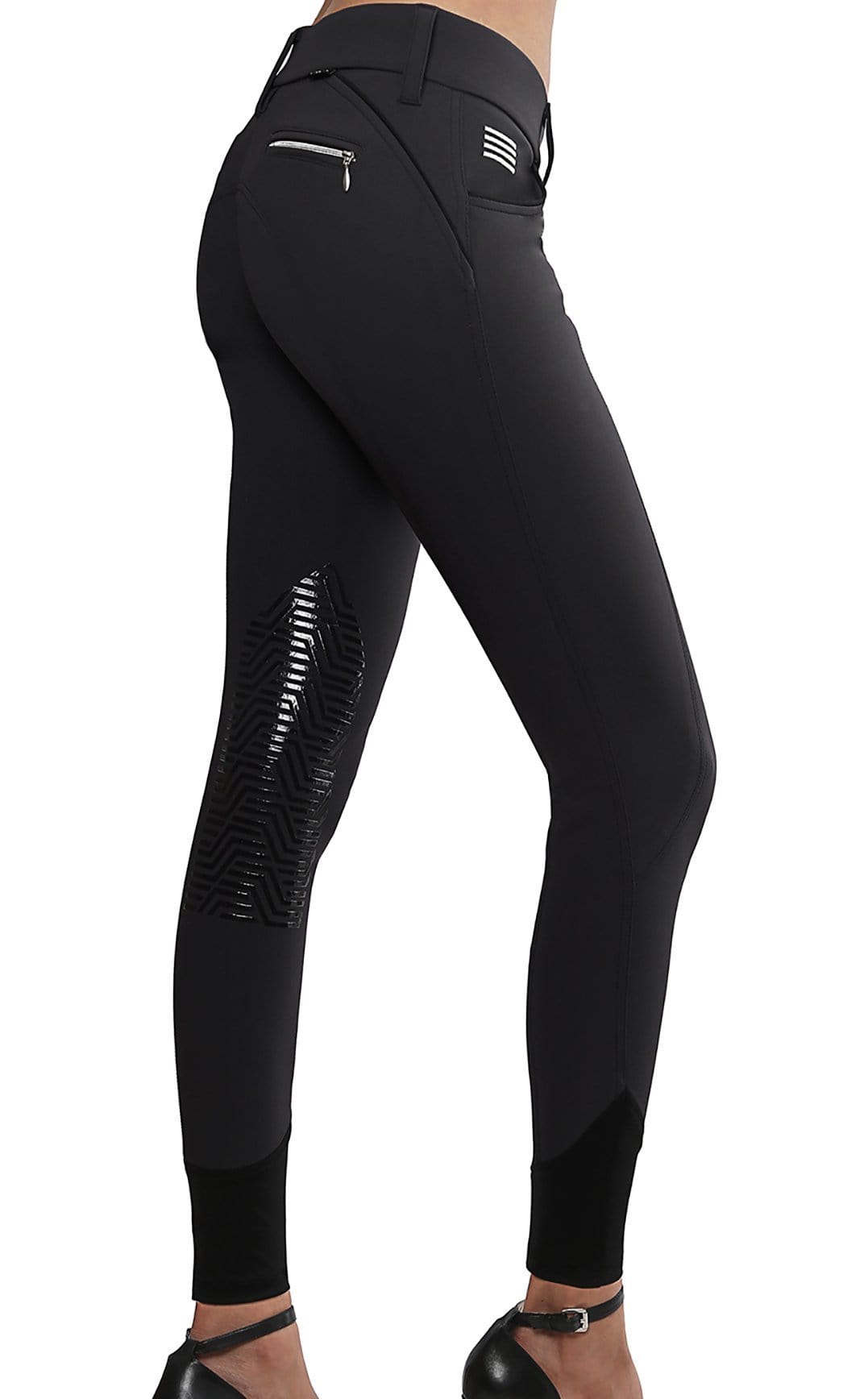 GhoDho Breeches GhoDho Aubrie Pro Black Breeches equestrian team apparel online tack store mobile tack store custom farm apparel custom show stable clothing equestrian lifestyle horse show clothing riding clothes horses equestrian tack store