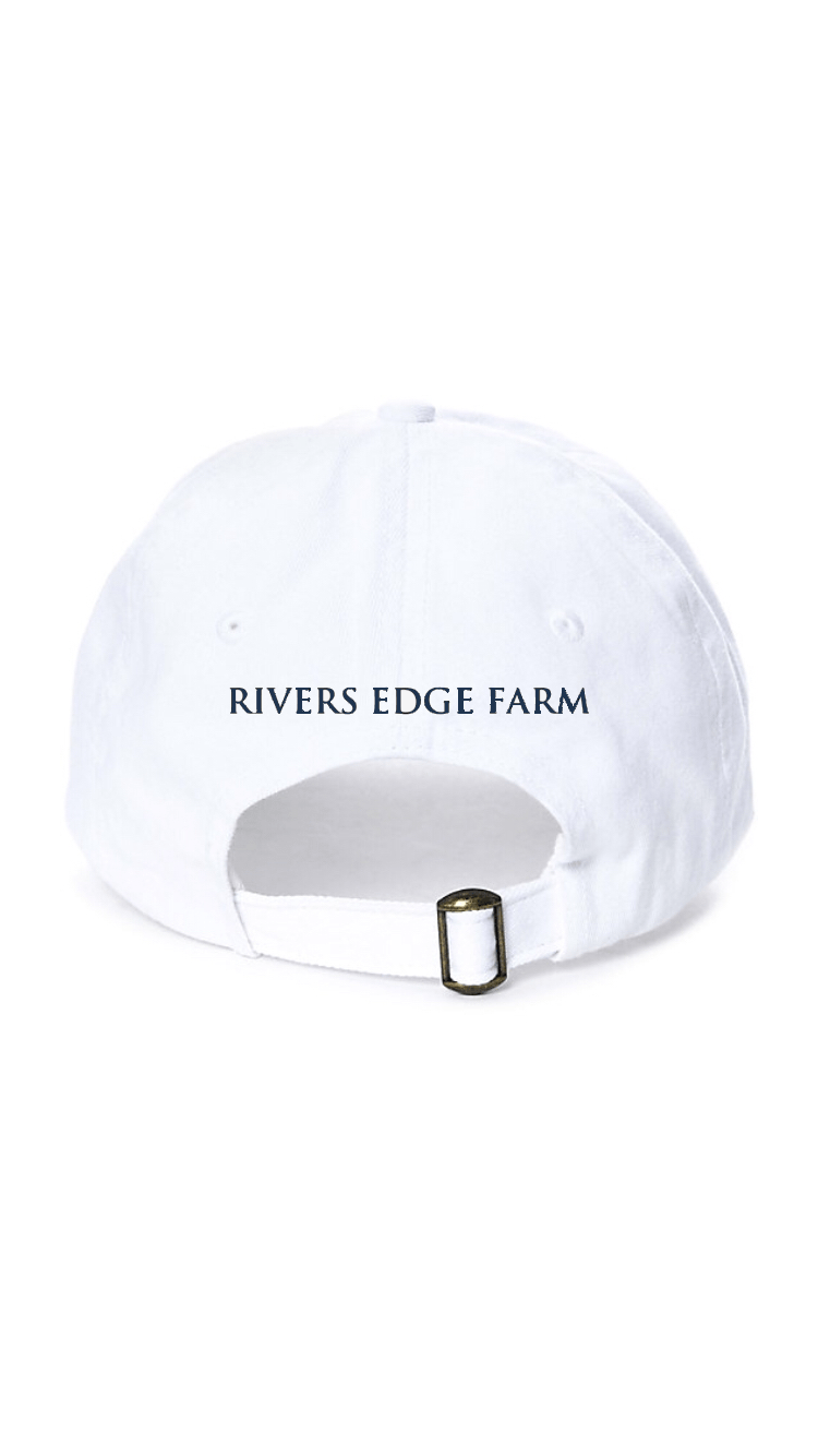 Equestrian Team Apparel Custom Team Hats Rivers Edge Farm Baseball Cap equestrian team apparel online tack store mobile tack store custom farm apparel custom show stable clothing equestrian lifestyle horse show clothing riding clothes horses equestrian tack store