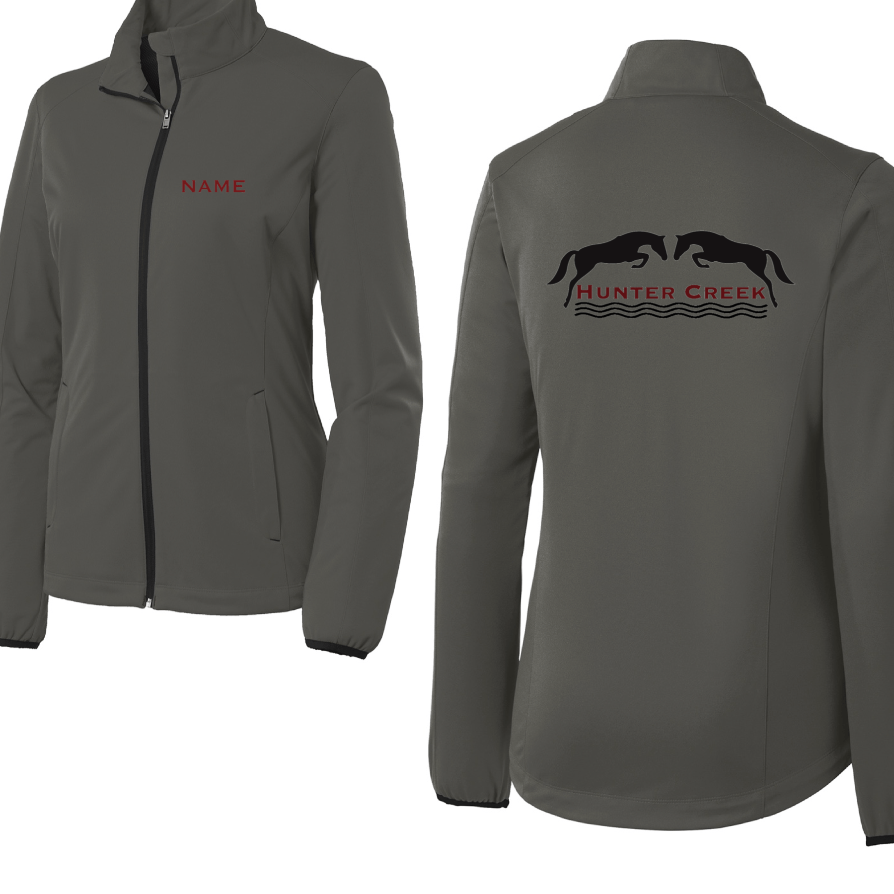 Equestrian Team Apparel Custom Team Jackets Yes / XSmall Hunter Creek Unisex Shell Jacket equestrian team apparel online tack store mobile tack store custom farm apparel custom show stable clothing equestrian lifestyle horse show clothing riding clothes horses equestrian tack store