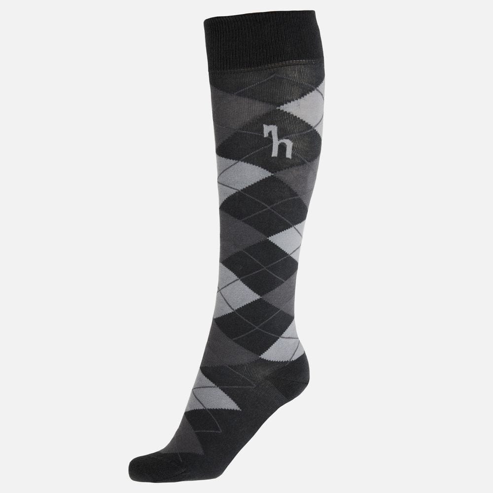 Horze Boot Socks Charcoal Grey/ Light Grey Checkered Summer Socks Horze Equestrian equestrian team apparel online tack store mobile tack store custom farm apparel custom show stable clothing equestrian lifestyle horse show clothing riding clothes horses equestrian tack store