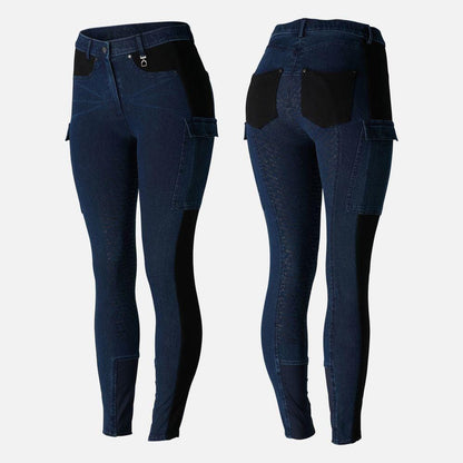 Equestrian Team Apparel 34 / Dark Blue/Black Horze Limited Edition Full Seat Cargo Breeches equestrian team apparel online tack store mobile tack store custom farm apparel custom show stable clothing equestrian lifestyle horse show clothing riding clothes horses equestrian tack store