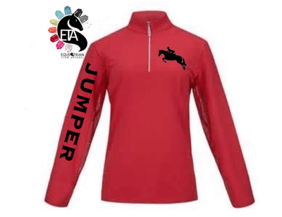 Equestrian Team Apparel Custom Shirts xs / mock / pink Jumper equestrian team apparel online tack store mobile tack store custom farm apparel custom show stable clothing equestrian lifestyle horse show clothing riding clothes horses equestrian tack store