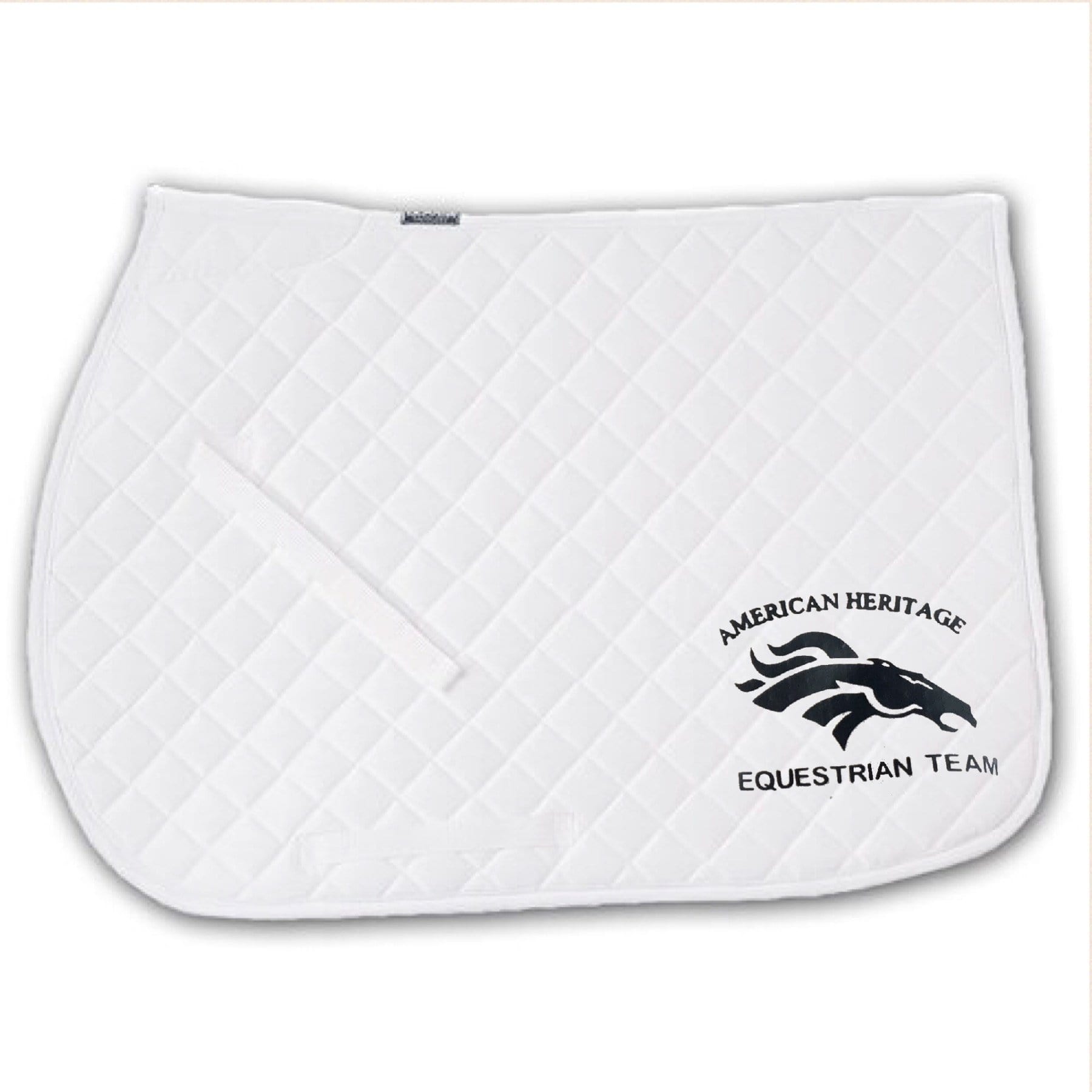 Equestrian Team Apparel Custom Saddle Pads American Heritage IEA saddle pad equestrian team apparel online tack store mobile tack store custom farm apparel custom show stable clothing equestrian lifestyle horse show clothing riding clothes horses equestrian tack store