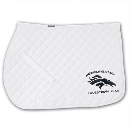 Equestrian Team Apparel Custom Saddle Pads American Heritage IEA saddle pad equestrian team apparel online tack store mobile tack store custom farm apparel custom show stable clothing equestrian lifestyle horse show clothing riding clothes horses equestrian tack store