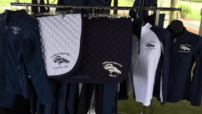 Equestrian Team Apparel Custom Saddle Pads Navy / Name American Heritage IEA saddle pad equestrian team apparel online tack store mobile tack store custom farm apparel custom show stable clothing equestrian lifestyle horse show clothing riding clothes horses equestrian tack store