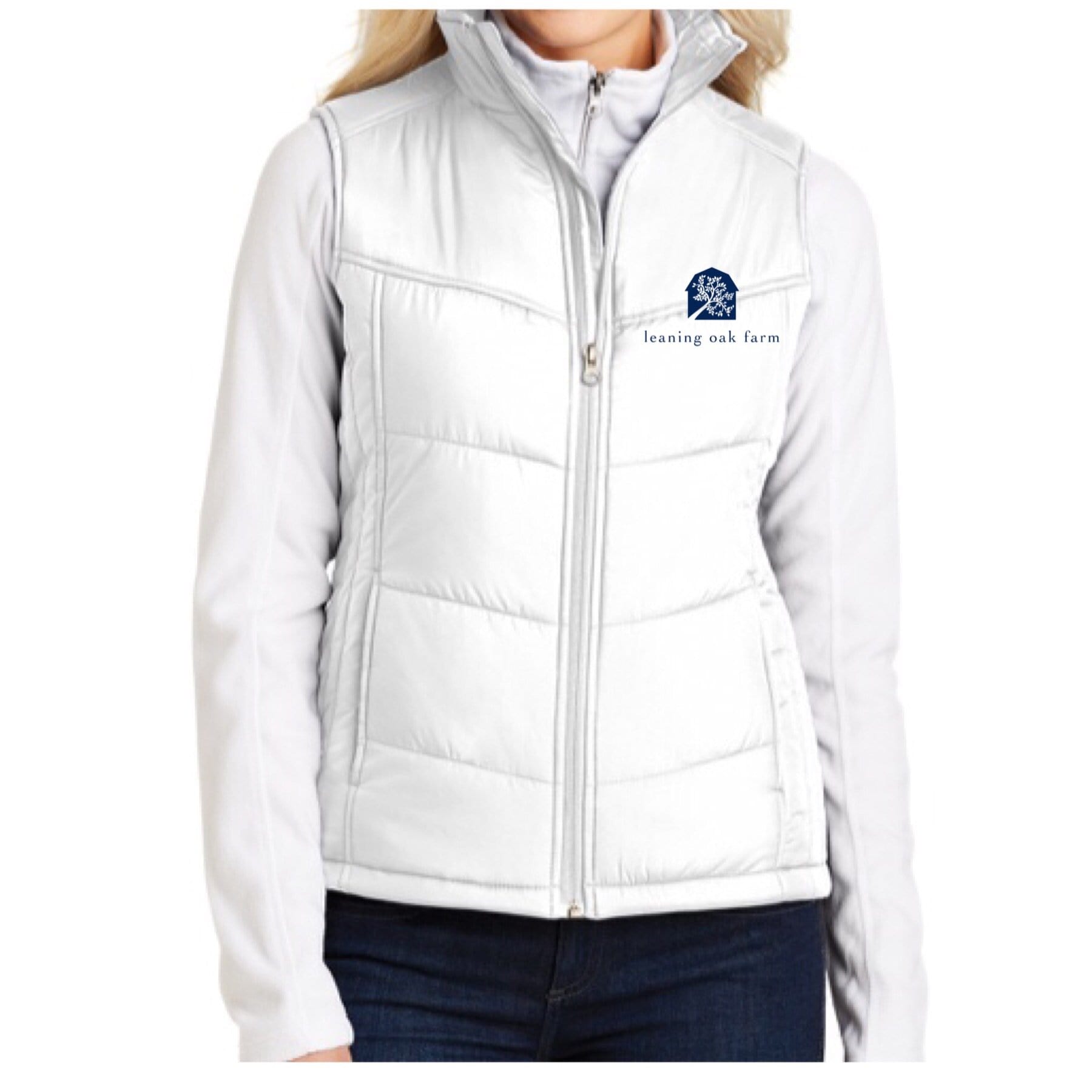 Equestrian Team Apparel Custom Team Jackets Leaning Oak Farm Vest equestrian team apparel online tack store mobile tack store custom farm apparel custom show stable clothing equestrian lifestyle horse show clothing riding clothes horses equestrian tack store