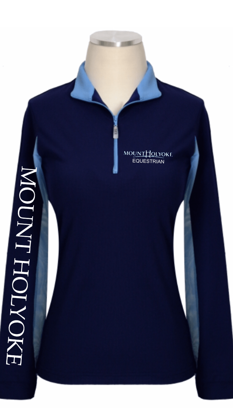 MENS CHATHAM SIDE BUNNY NAVY BLUE LONG SLEEVE POLO