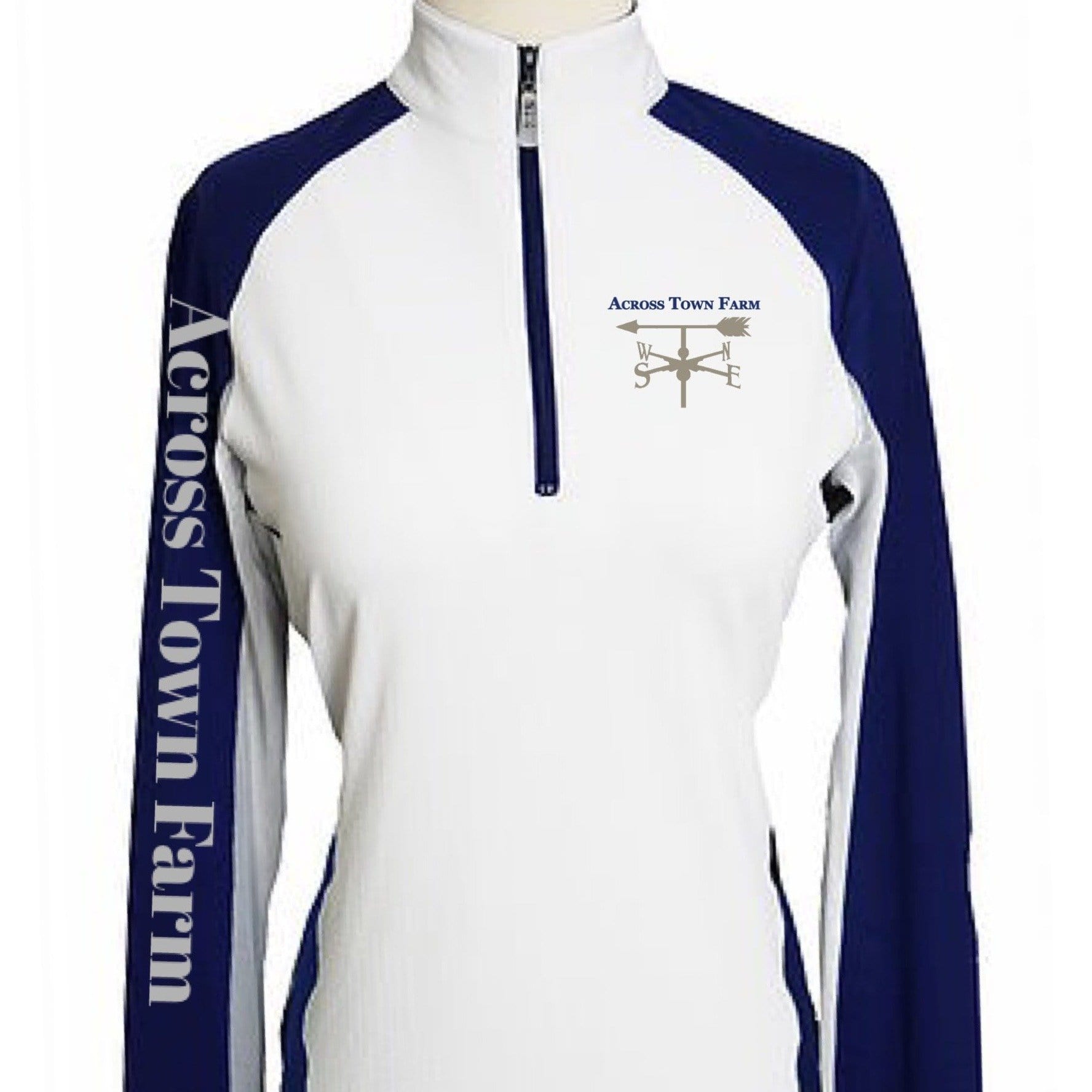 Equestrian Team Apparel Custom Team Shirts XS / Farm Name / Name of Collar Across Town Farm equestrian team apparel online tack store mobile tack store custom farm apparel custom show stable clothing equestrian lifestyle horse show clothing riding clothes horses equestrian tack store
