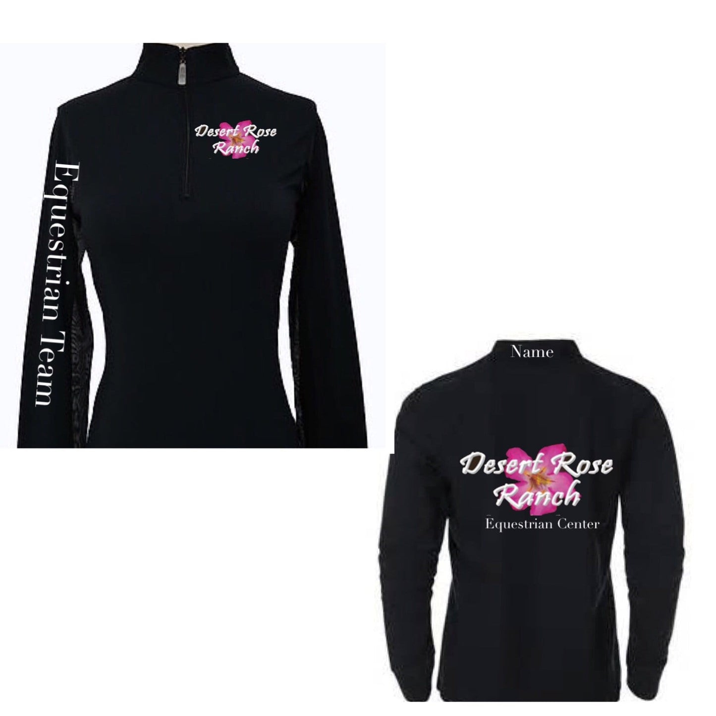 Equestrian Team Apparel Custom Team Shirts XXXS / Black / Trainer Desert Rose Ranch equestrian team apparel online tack store mobile tack store custom farm apparel custom show stable clothing equestrian lifestyle horse show clothing riding clothes horses equestrian tack store