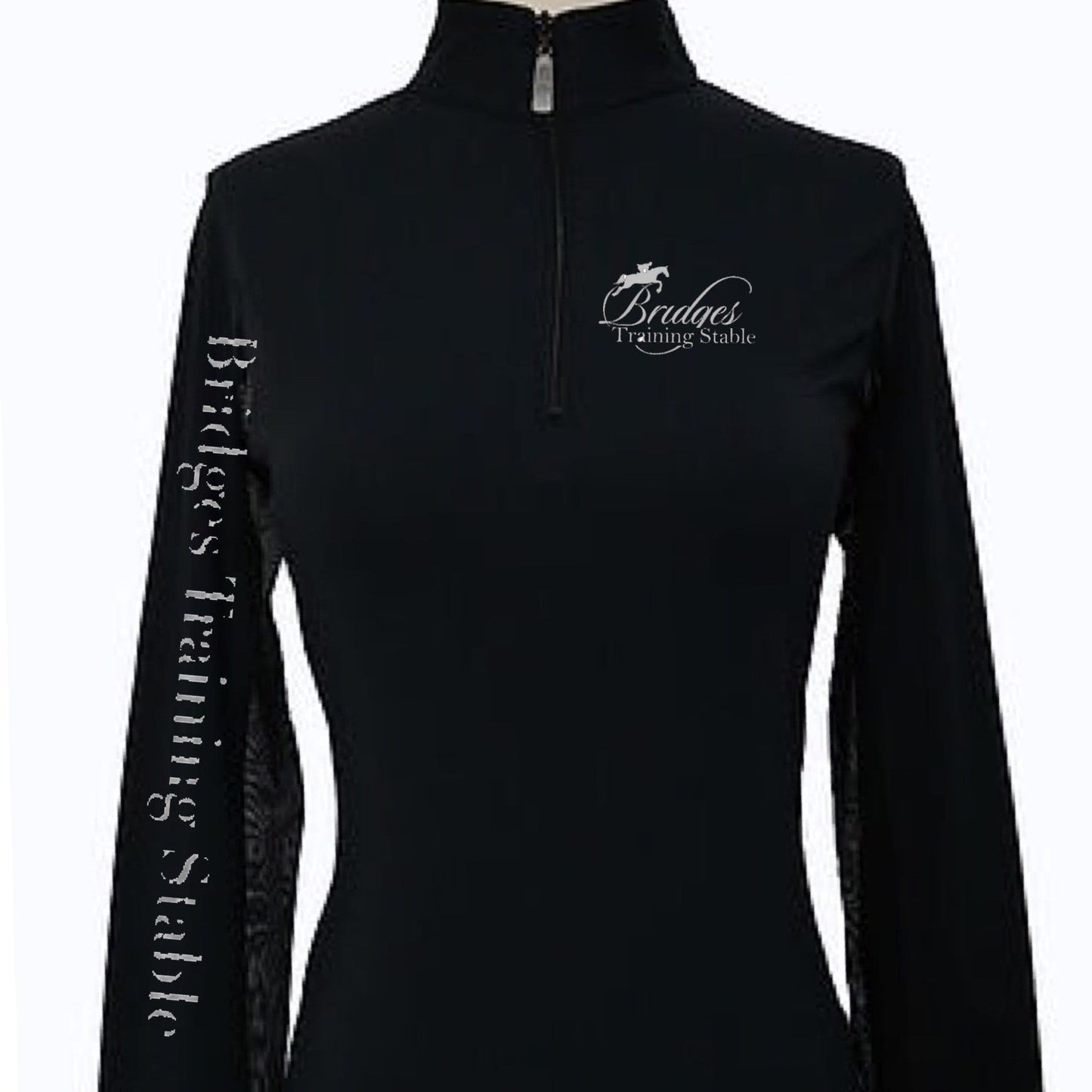 Equestrian Team Apparel Custom Team Shirts Youth / black Bridges Training Stable equestrian team apparel online tack store mobile tack store custom farm apparel custom show stable clothing equestrian lifestyle horse show clothing riding clothes horses equestrian tack store