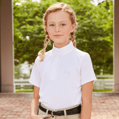 RJ Classics Show Shirt Y XXS RJ Classics- Ava Jr. Show Shirt - White equestrian team apparel online tack store mobile tack store custom farm apparel custom show stable clothing equestrian lifestyle horse show clothing riding clothes horses equestrian tack store