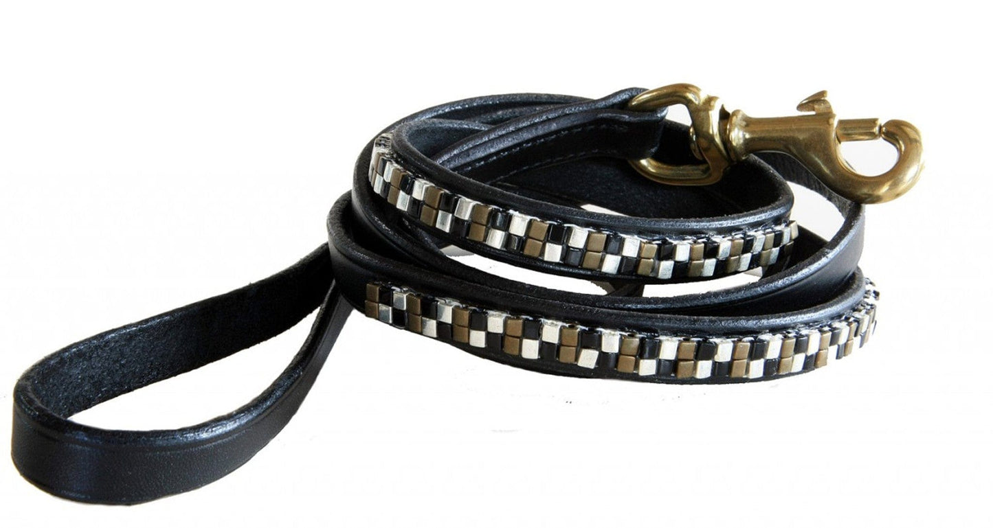 Just Fur Fun dog leash Glitz / Black Just Fur Fun Dog Leash 6' equestrian team apparel online tack store mobile tack store custom farm apparel custom show stable clothing equestrian lifestyle horse show clothing riding clothes horses equestrian tack store