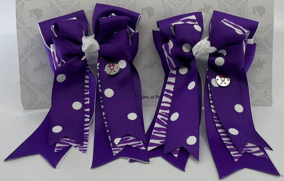 PonyTail Bows 3" Tails Purple Passion PonyTail Bows equestrian team apparel online tack store mobile tack store custom farm apparel custom show stable clothing equestrian lifestyle horse show clothing riding clothes PonyTail Bows | Equestrian Hair Accessories horses equestrian tack store