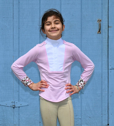 Chestnut Bay Show Shirt Orchid / S SkyCool Liberty Youth Show Shirt equestrian team apparel online tack store mobile tack store custom farm apparel custom show stable clothing equestrian lifestyle horse show clothing riding clothes horses equestrian tack store